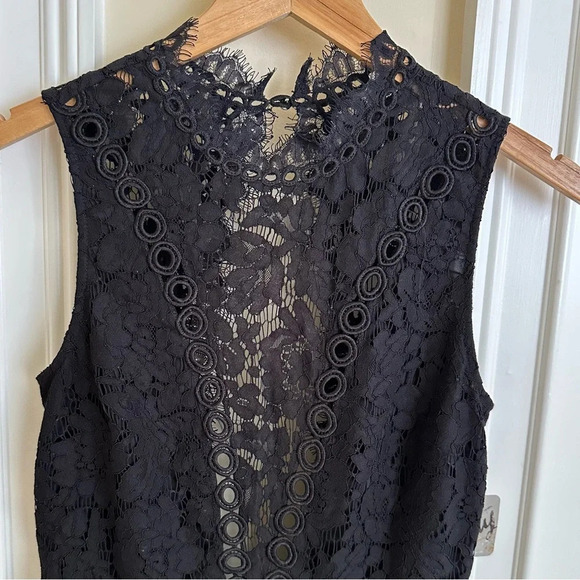 NWT Free People Party Small Cherie Black Lace Mini Dress Wedding Cocktail New S - Picture 6 of 12